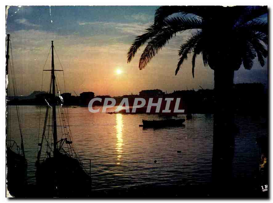 CPM Reflets de la Cote d'Azur Coucher de soleil 