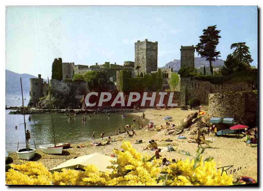 CPM La Cote d'Azur inoubliable La Napoule Le Chateau la Plage 