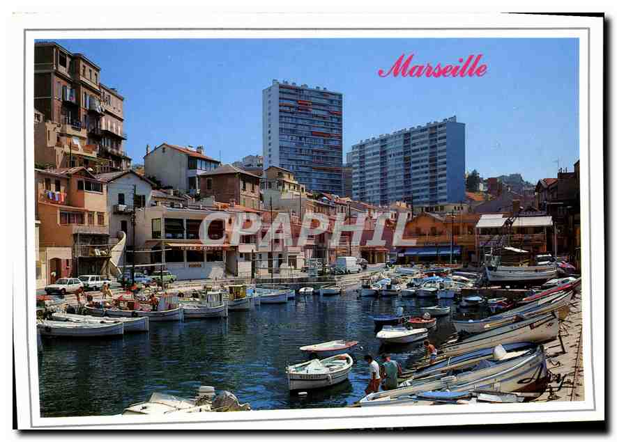CPM Marseille Le Pittoresque Port de Peche du Vallon des Auffes 