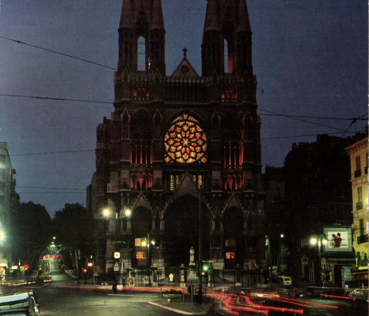 Église Saint-Vincent-de-Paul — Marseille la nuit — Édition TARDY