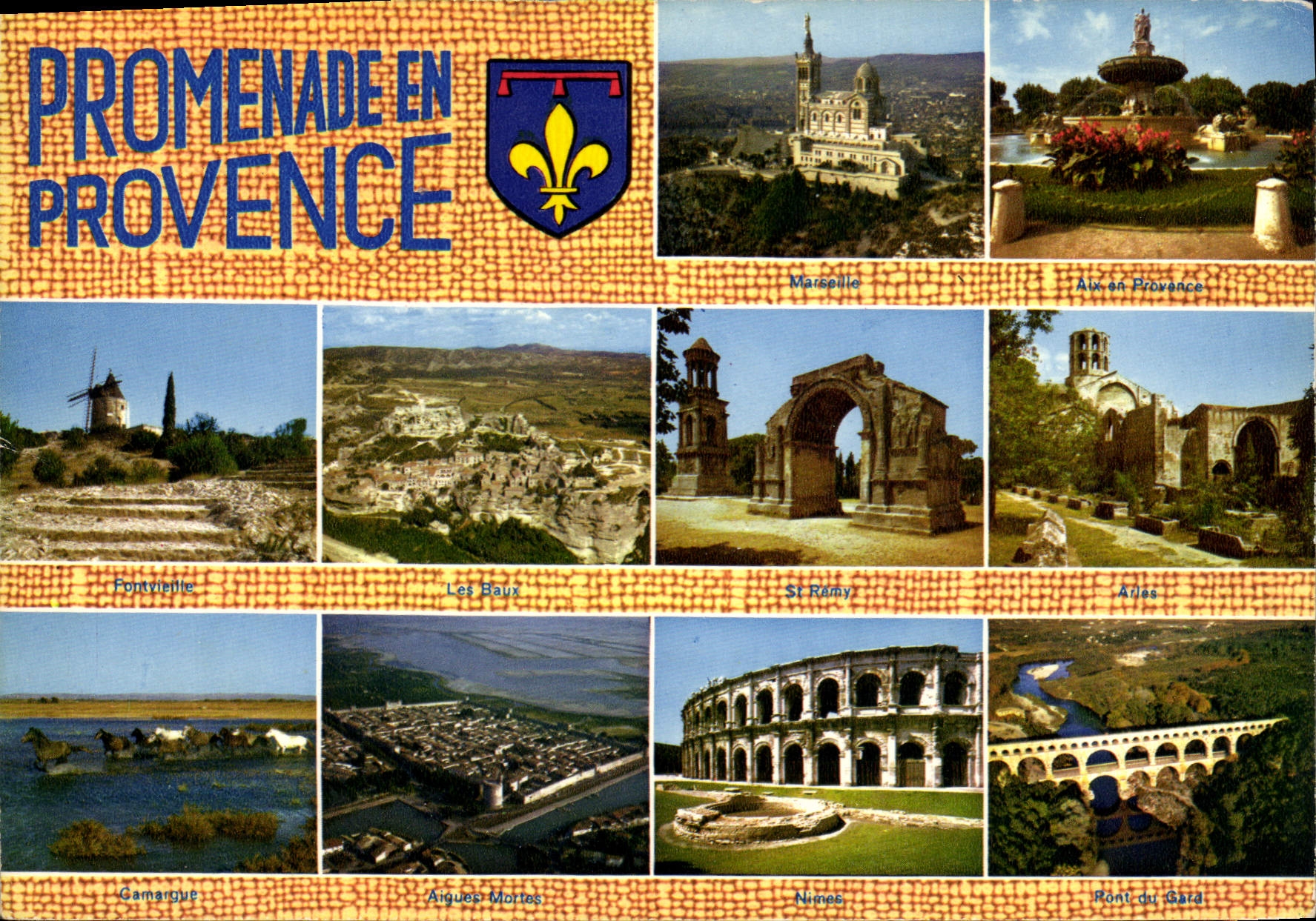 Promenade en Provence — Les Beaux Sites de Provence — Éditions de France, n°22844 - Anverso