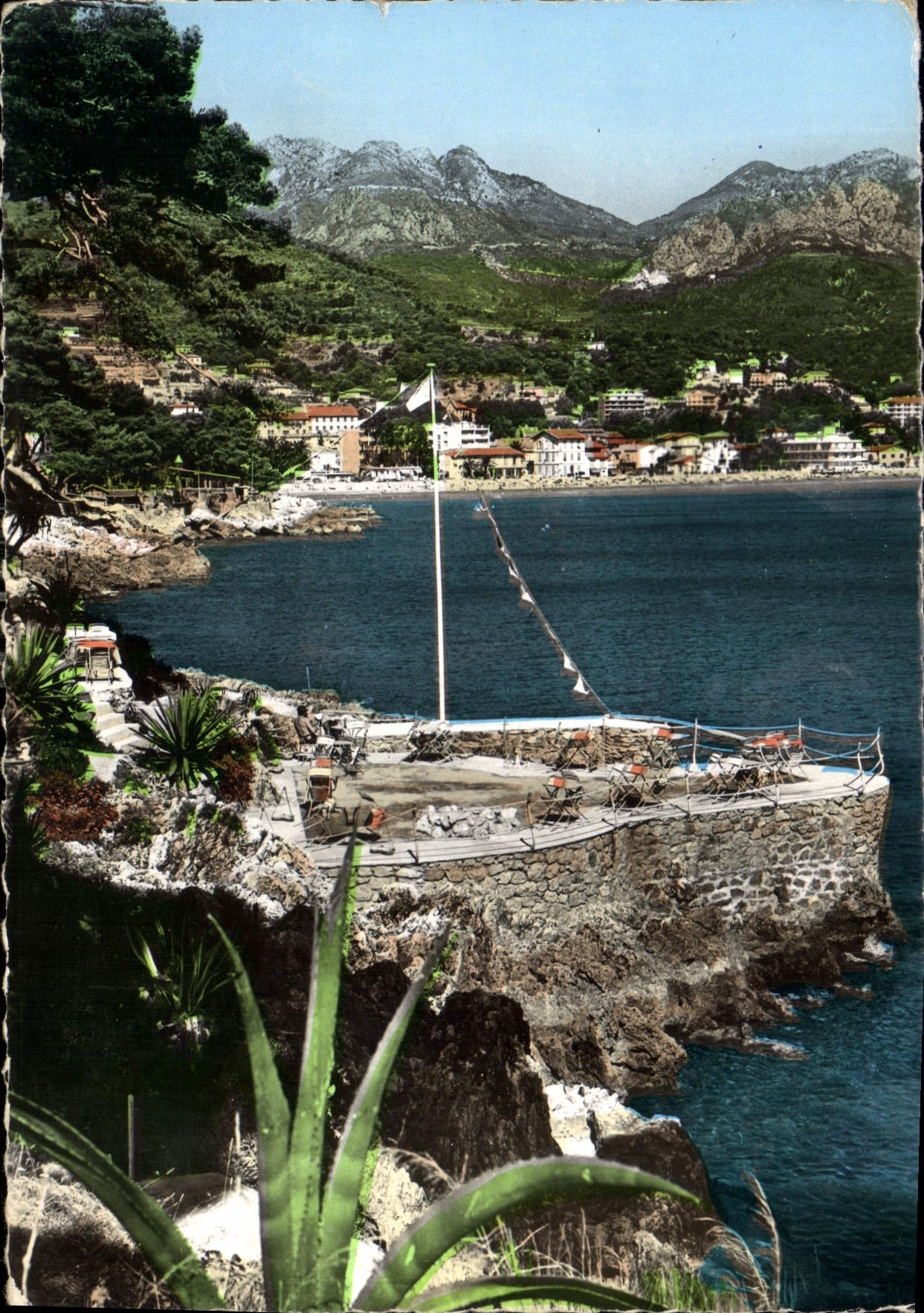CPM Cote d'Azur Roquebrune Cap Martin Le bord de mer 