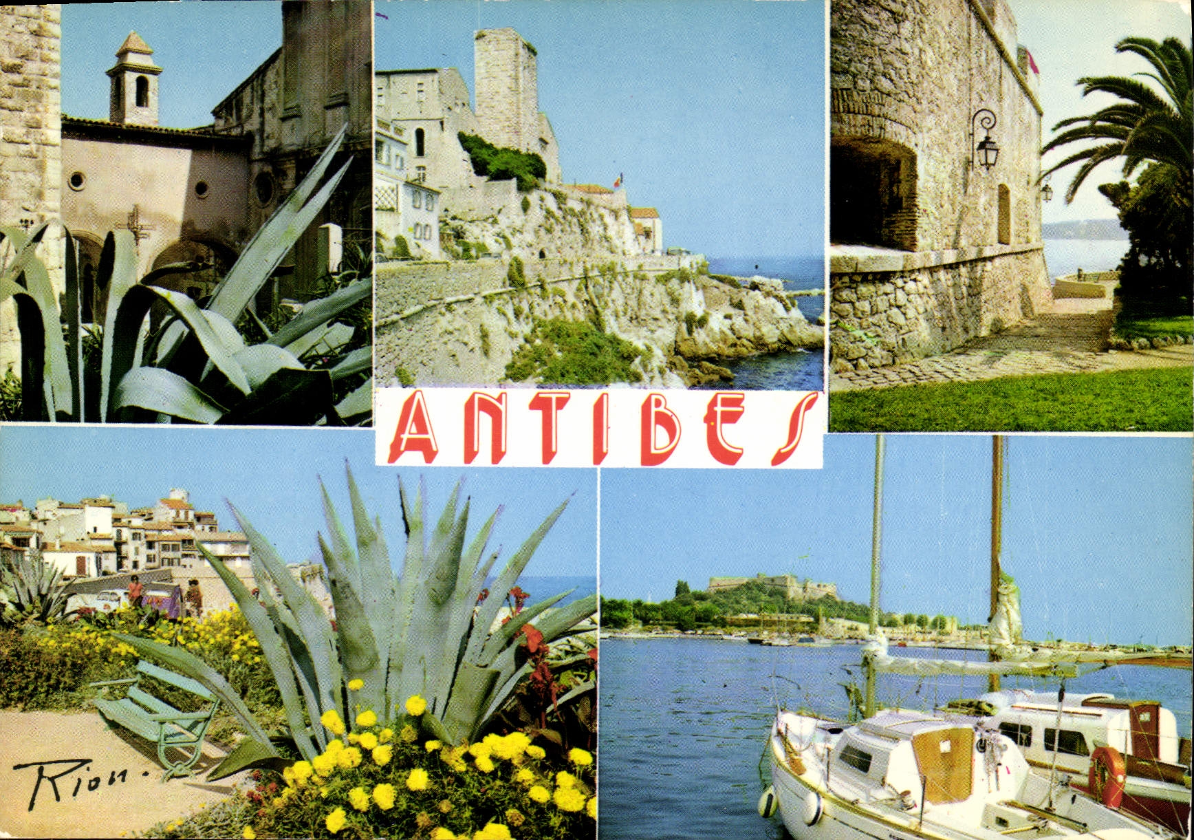 CPM La Cote d'Azur Antibes La Vieille Fort Carre Les Remparts 