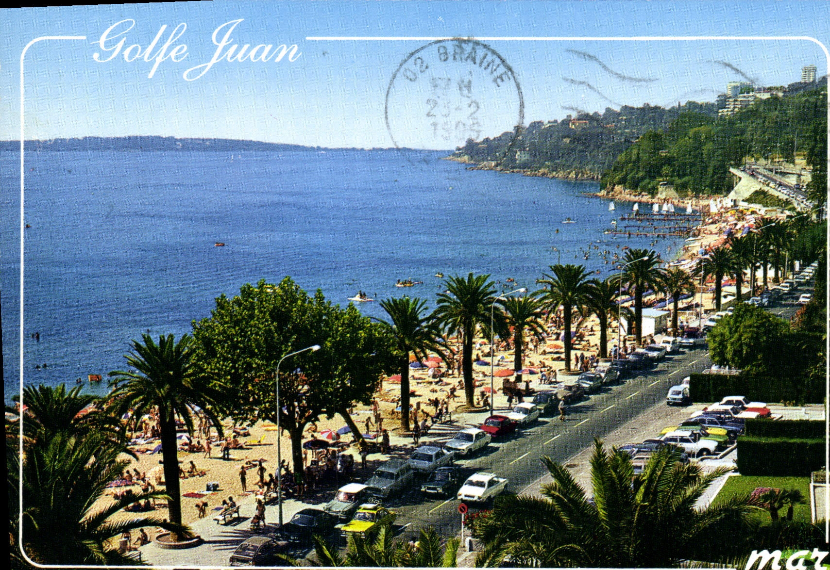Golfe Juan — vue de la plage et du golfe — Les Éditions «MAR»