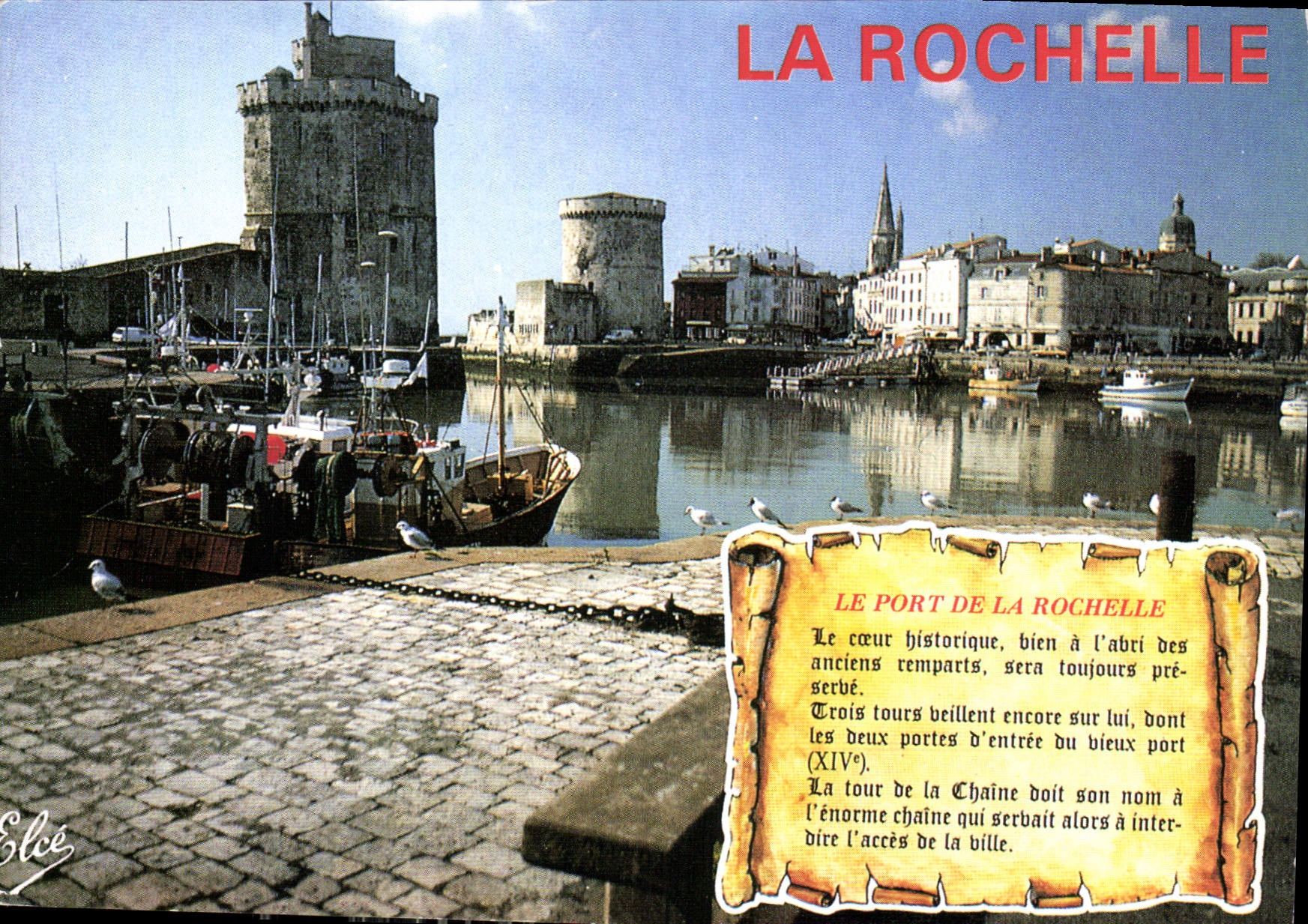 CPM La Rochelle Nord Aunis Ocean Charente Maritime Un coin du Port et les trois tours 