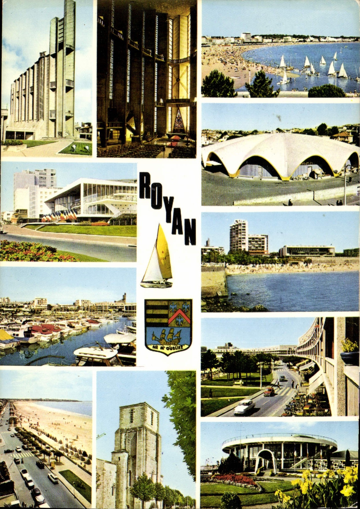 CPM Cote de Beaute Royan Charente Maritime L'Eglise Notre Dame 
