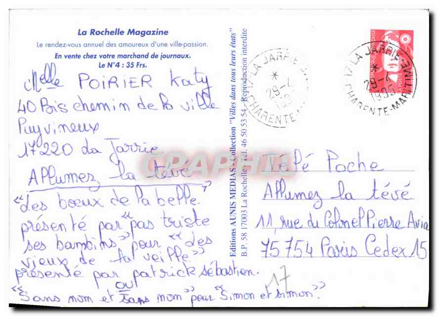 CPM La Rochelle  — Verso