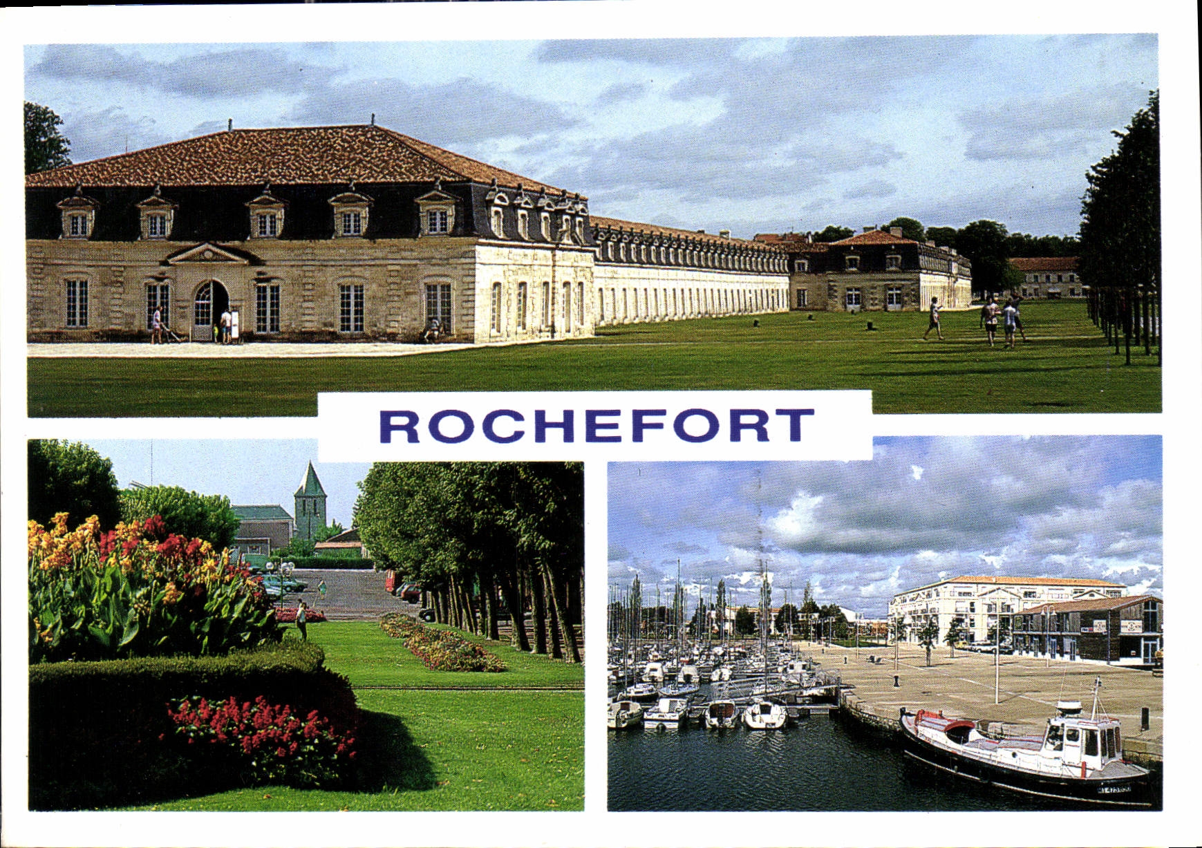 CPM Rochefort La Corderie Royale le nouveau port de plaissance L'esplanade fleurie 