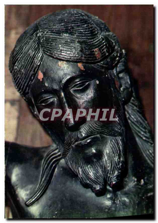 CPM Saint Flour Cantal Christ en bois du XIIIe siecle a la Cathedrale appele Le Beau Dieu Noir 
