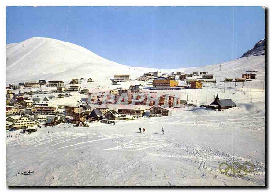 CPM Alpe d'Heuz Vue generale et Notre Dame des Neiges 