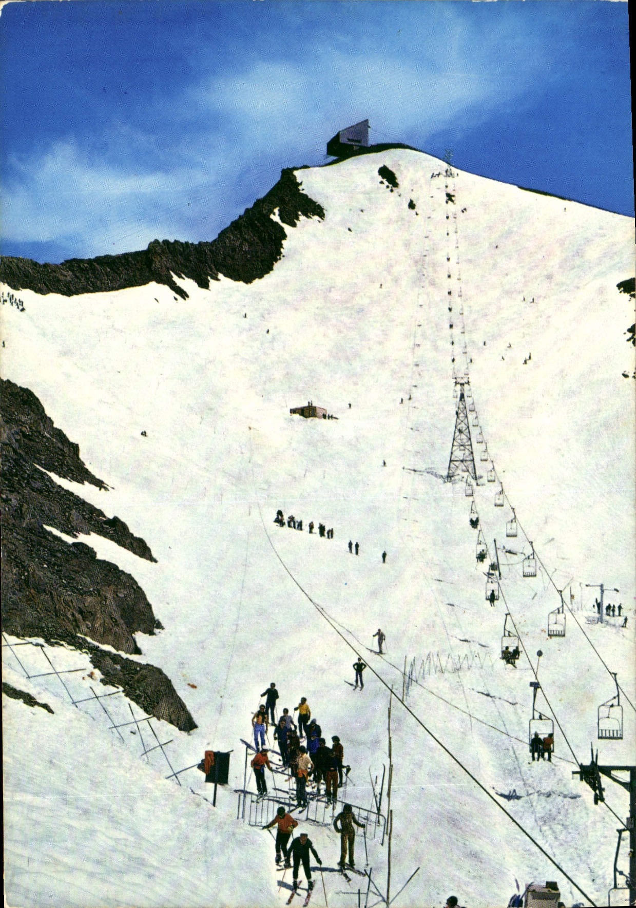 Alpe d'Huez — Ski d'été au glacier de Sarenne (le téléskiège le plus haut d'Europe) — Cliché et réalisation Éditions SPADÈME