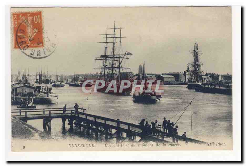 Dunkirk — The Harbour at High Tide — ND: Photo.