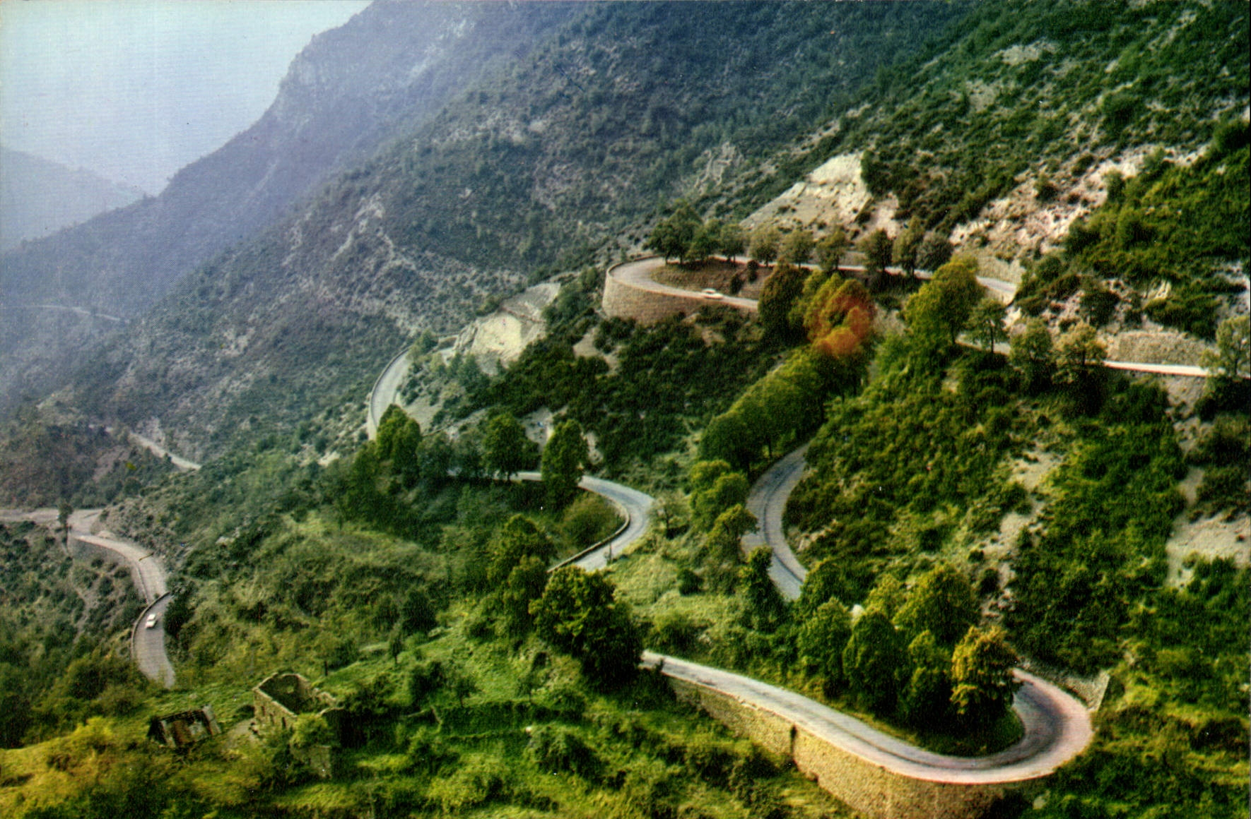 CPM Peira Cava Alp Mar Station Estivale et sports d'hiver les Lacets 