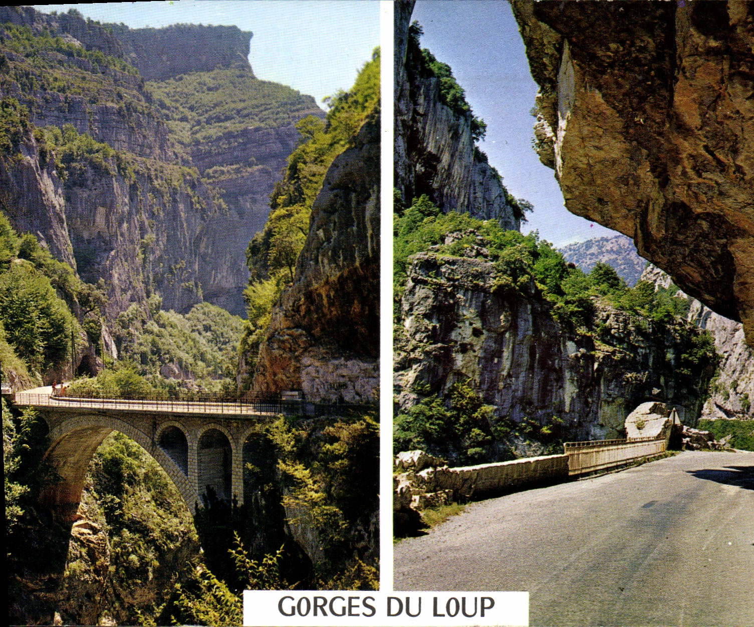 CPM Excursion des Gorges du Loup le Pont de l'Abime Passage dans les Gorges 