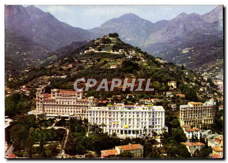 CPM Les Sites Merveilleux de la Cote d'Azur Menton la Colline de l'Annonciade Au Sommet le Monastere