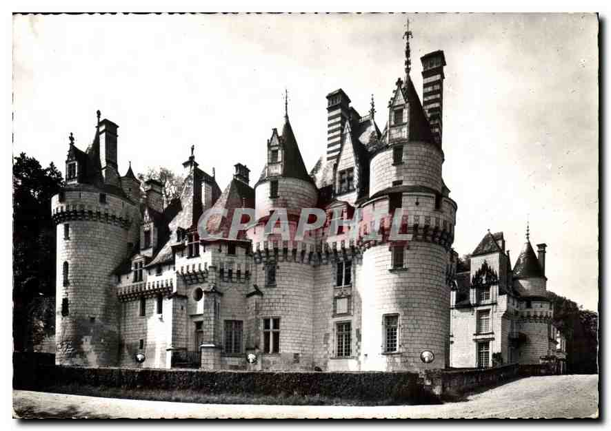 CPM Chateaux de la Loire Rigny Usse Indre et Loire facade Est 