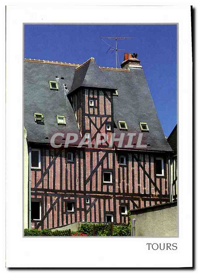 CPM Tours Indre et Loire Maison ancienne du XVe 