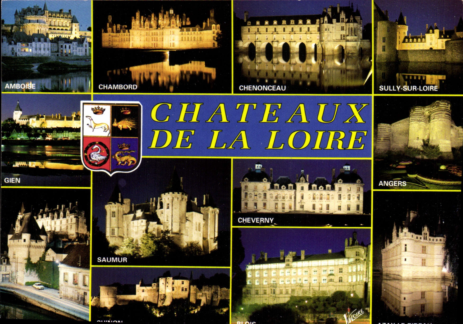 CPM Les Merveilles du Val de Loire ses Chateaux Illumines 