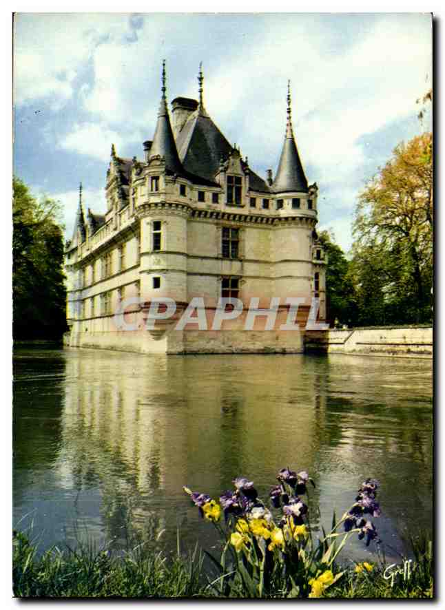 CPM Les Chateaux de la Loire Azay le Rideau Indre et Loire le Chateau fut construit par Gilles Berth