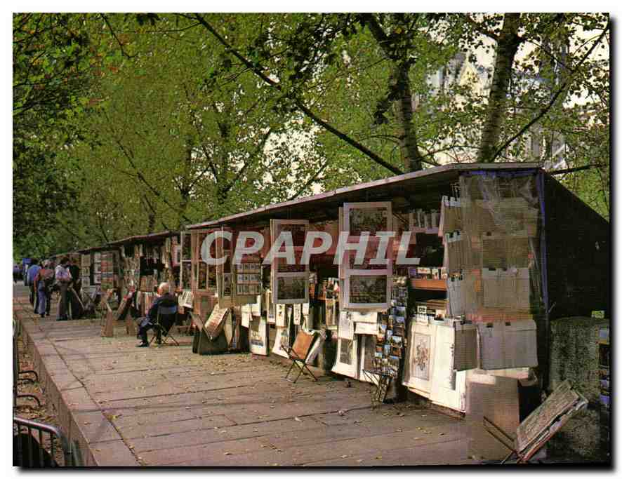 CPM Paris les Bouquinistes sur le Quai de la Tournelle 