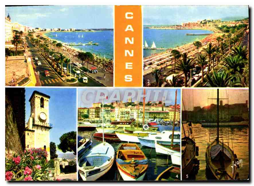 CPM La Cote d'Azur miracle de la nature cannes Alpes Maritimes la Croisette et les Grands hotels vue