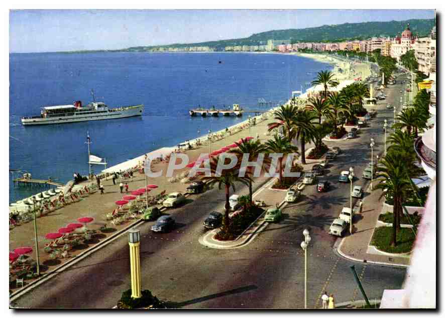CPM Nice la Promenade des Anglais vue prise de l'Hotel Ruhl 