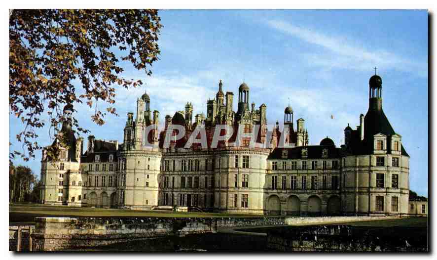 CPM Les Chateaux de la Loire Chambord Loir et Cher Construit par Francois Ier c'est le plus grand de