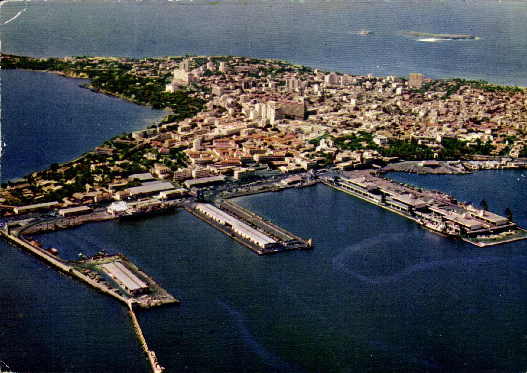 Dakar — Vue générale, le Port — Mexichrome, n° 3622