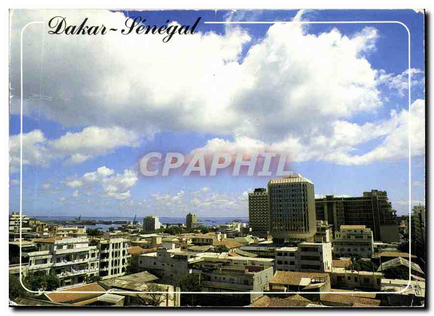Dakar-Sénégal — vue aérienne urbaine — Réalisation A.A. GACOU - Recto
