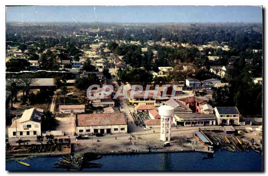 CPM Republique du Senegal Ziguinchor vue aerienne 