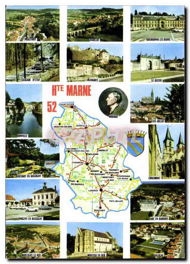 CPM Haute Marne Prefecture Chaumont Sous Prefectures Langres St Dizher hommes celebres le sculpteur 