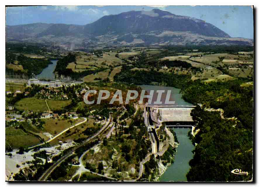 CPM Genissiat Ain vue d'ensemble sur le Barrage 