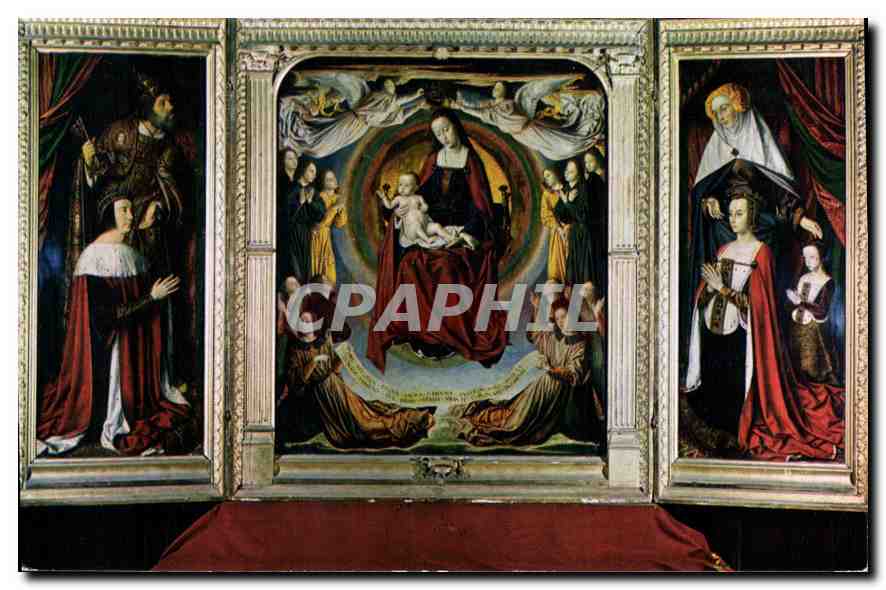 CPM Cathedrale de Moulins Allier le Triptyque du maitre de Moulins 