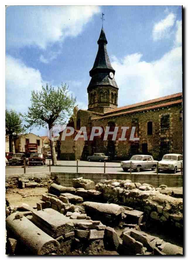 CPM Neris les Bains Allier l'Eglise et la Necropole merovingienne 