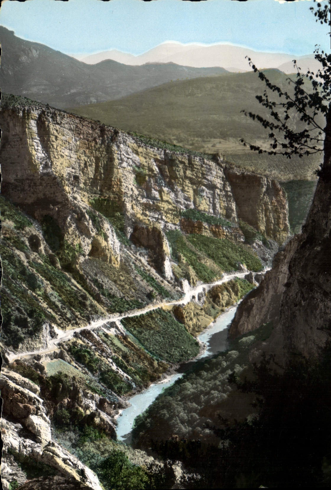 CPM Gorges du Verdon Route entre Castellane et Point Sublime defile de Carejuan 