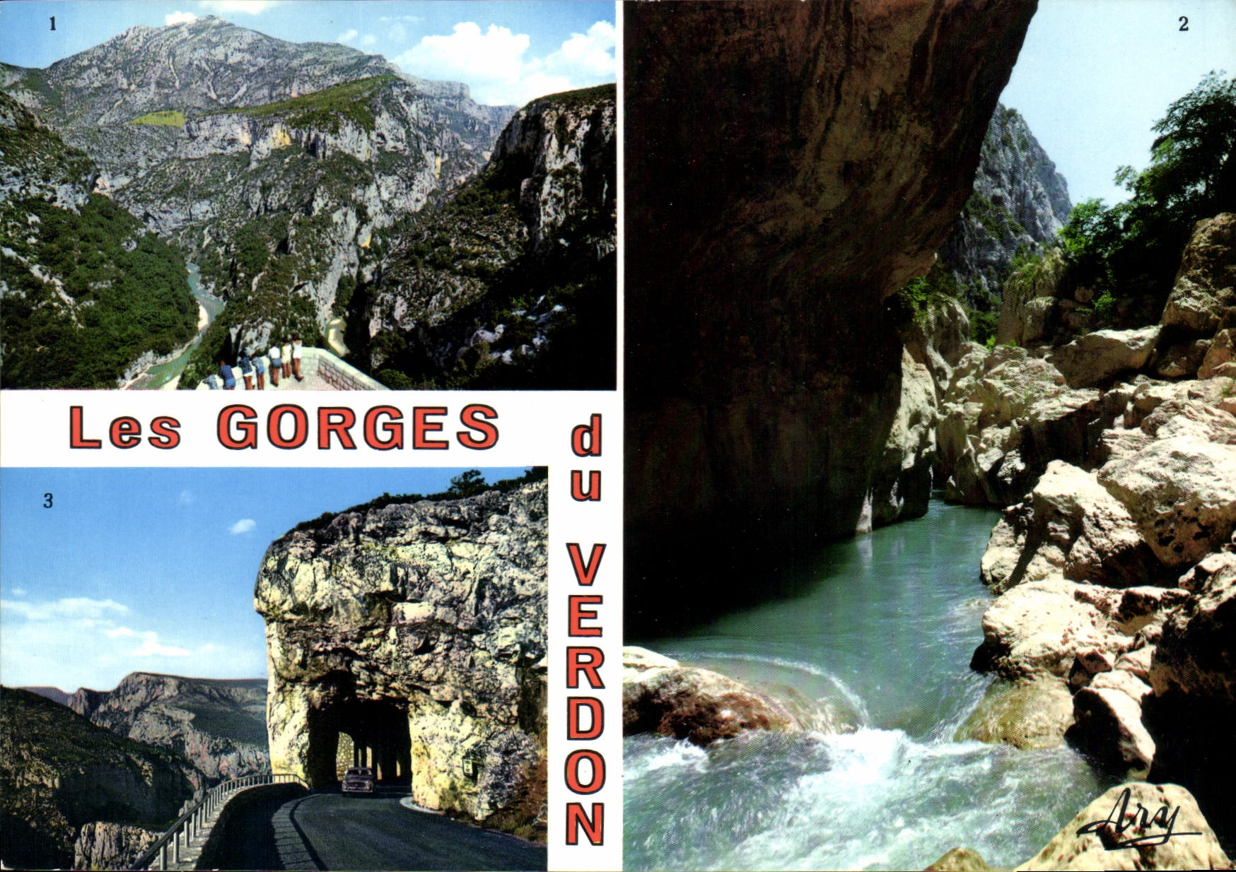 Les GORGES du VERDON — vue panoramique et du Défilé du Styx — édition ARYchromne