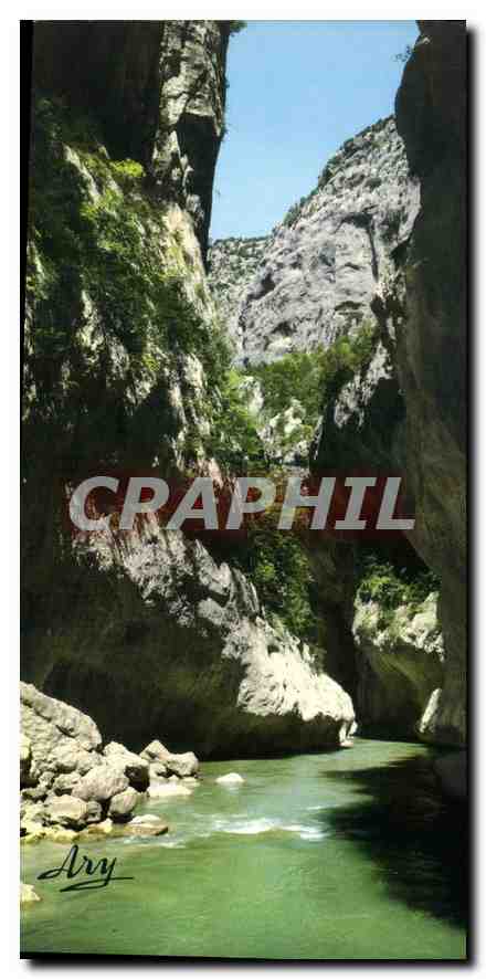 CPM Les Gorges pittoresque du Verdon au fond des Gorges l'entree des Balingurs 