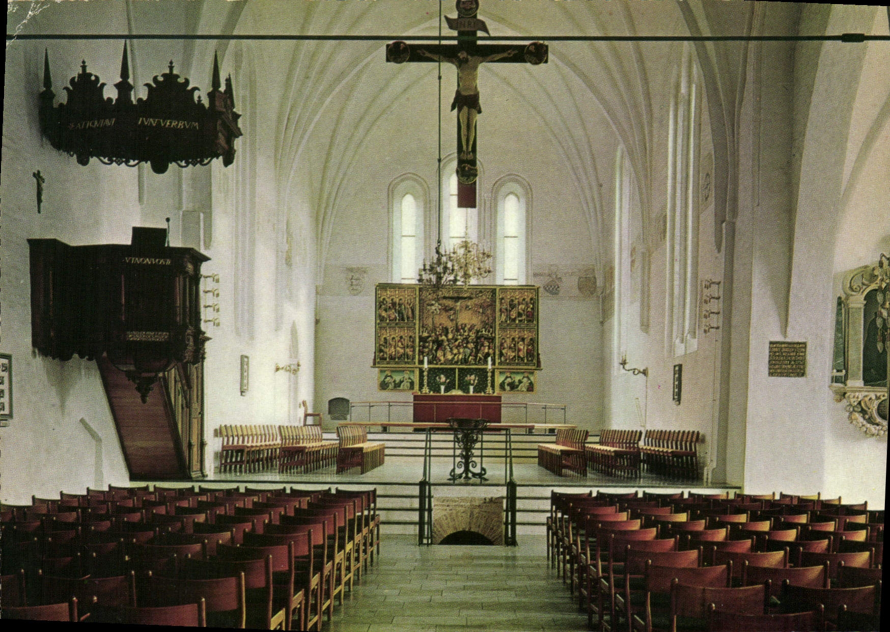 Aarhus. Vor Frue Kirke. Intérieur de l'église Notre-Dame — Stenders Forlag, n° 4071982