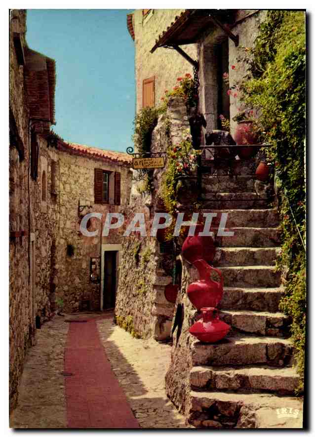 Un balcon sur la mer — Eze-Village, Côte d'Azur — CPAPHIL