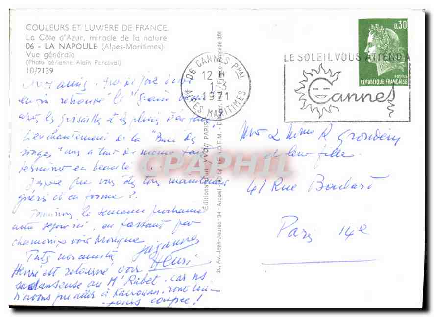 La Napoule — Vue générale — Éditions Jean-Jaurès-94 — Achterkant