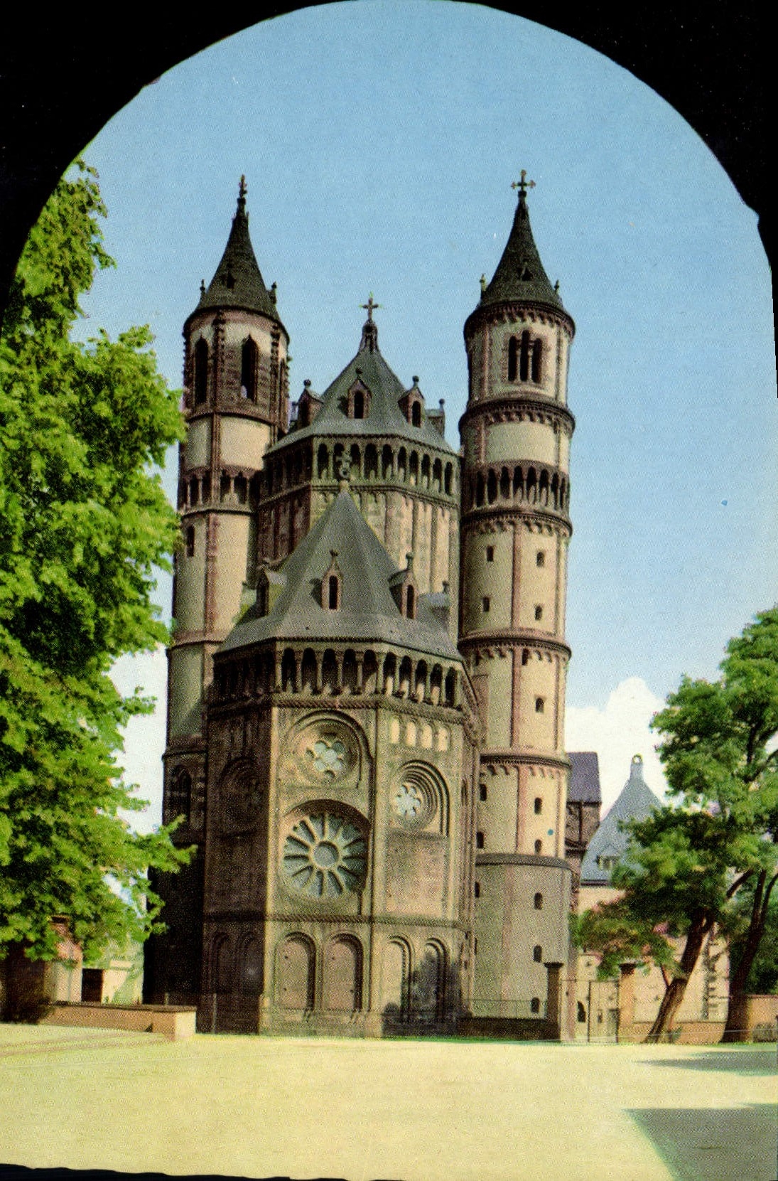 Worms am Rhein — Dom, Westchor — Cramers Kunstbild KG, Dortmund