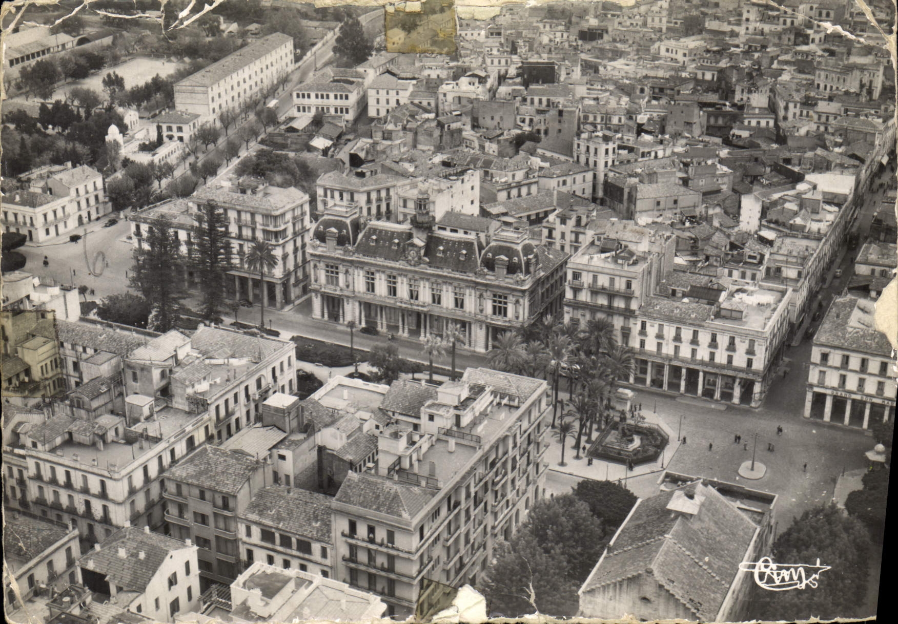CPM Bone Constantine Vue generale aerienne L'Hotel de Ville 