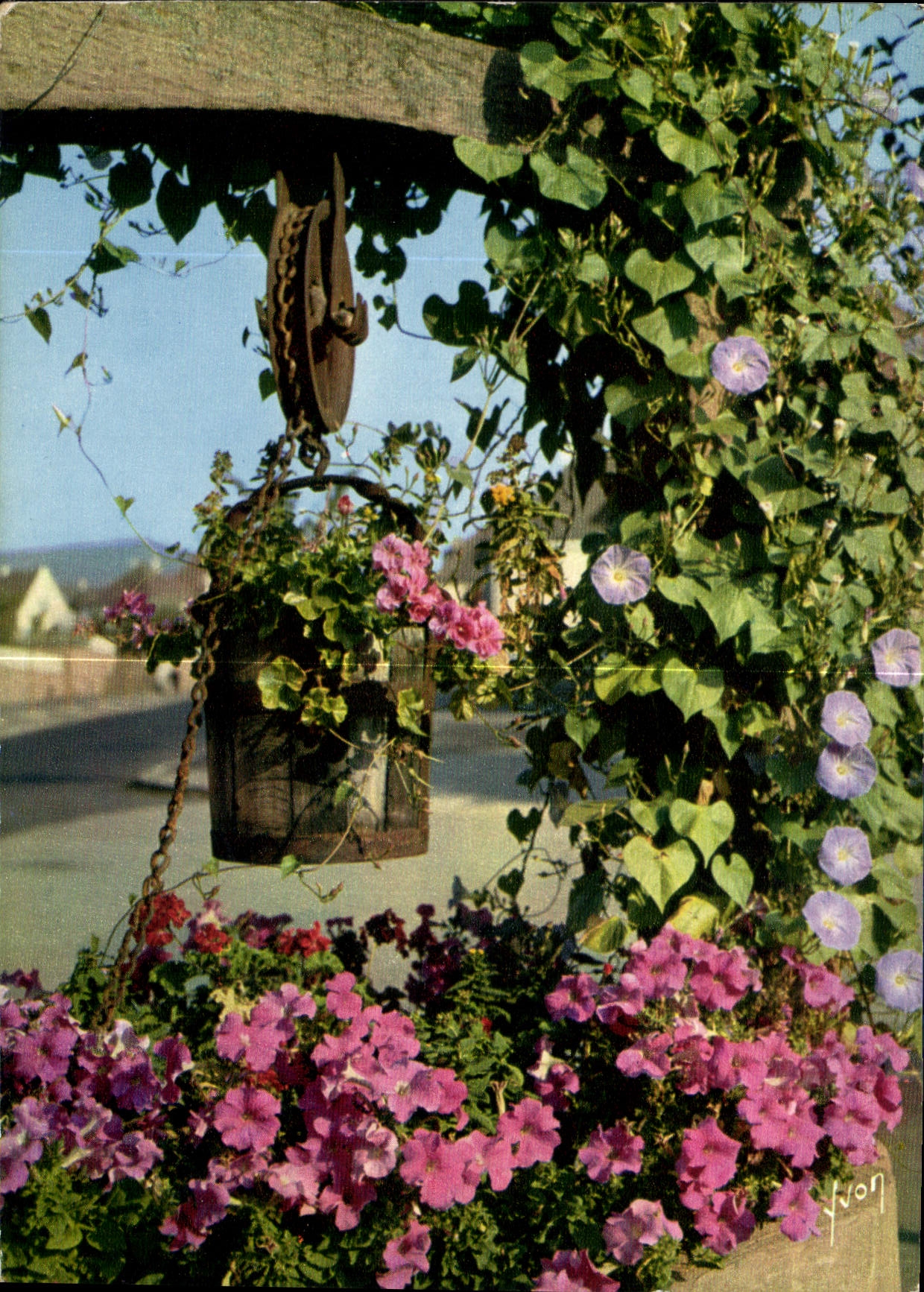 Le vieux puits fleuri — L'Alsace — Éditions Draeger