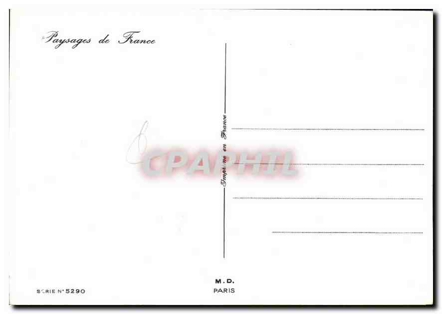 CPM Paysages de France  — Verso