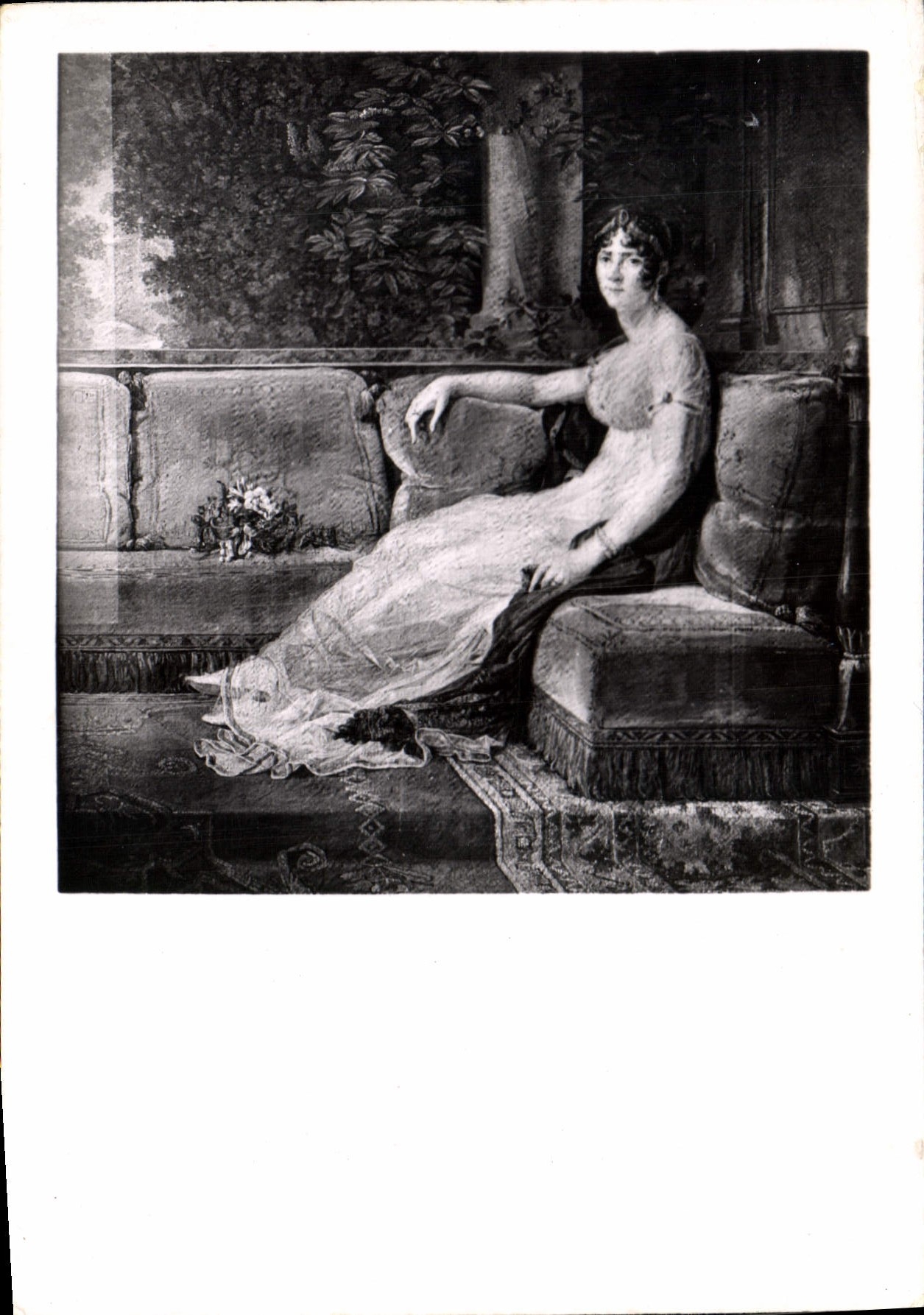 CPM Musee National de Malmaison L'Imperatrice Josephine dans la galerie de Malmaison Tapisserie des 