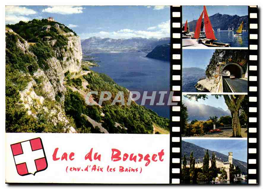 CPM Lac du Bourget Env d'Aix les Bains Lac du Bourget la Chambotte Massif de la Chartreuse et le Gra
