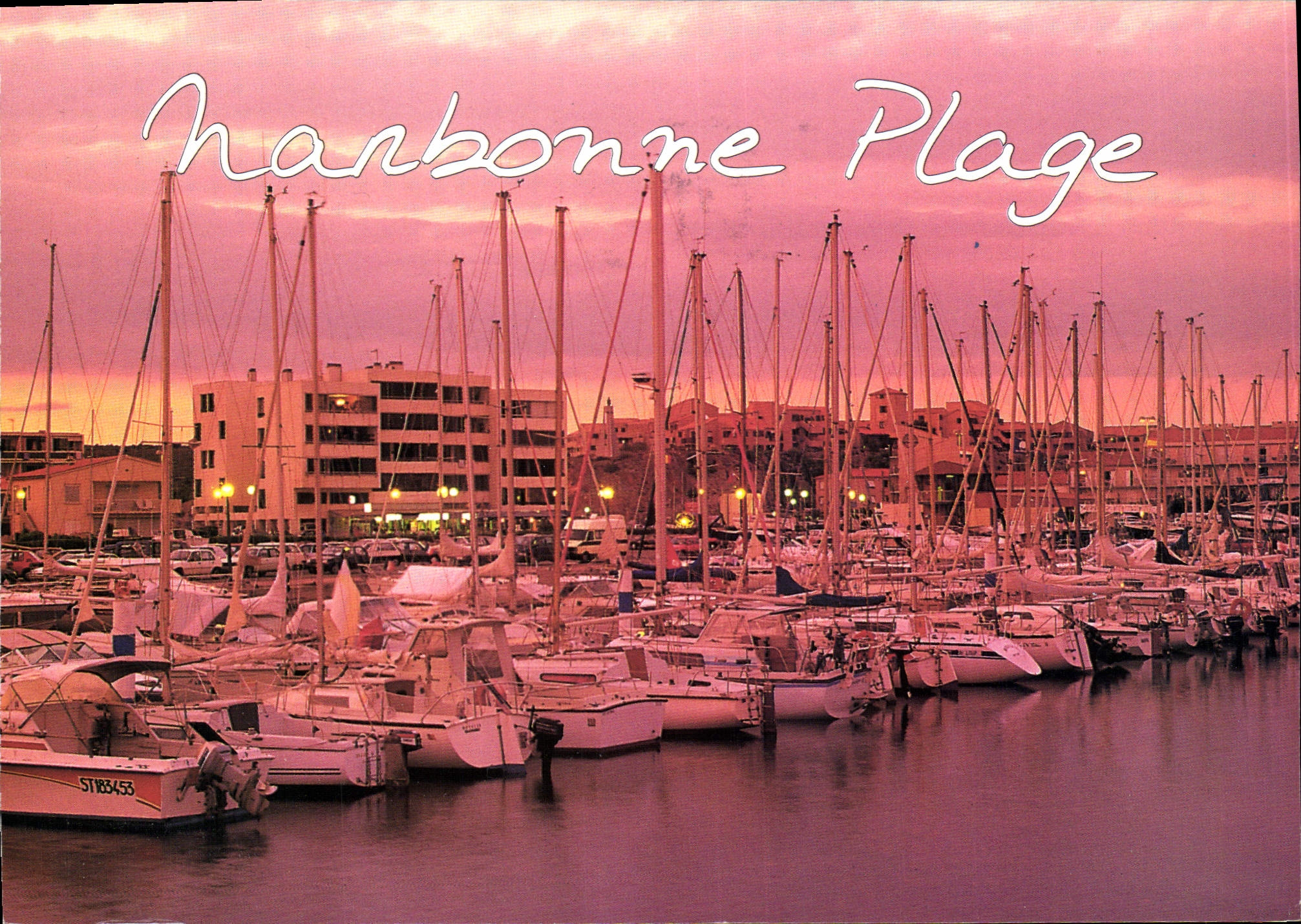 CPM Narbonne Plage Aude Crepuscule sur le Port 