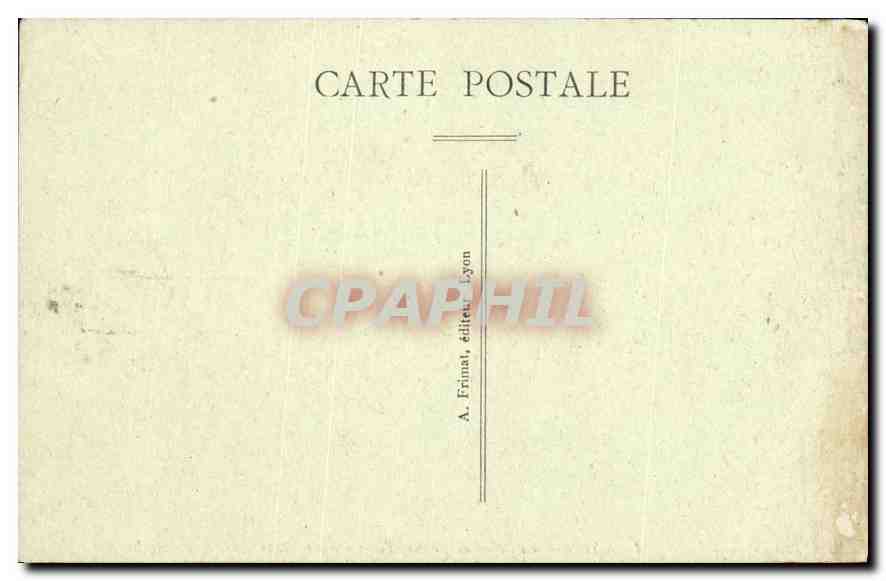 CPA Lyon Le Palais de Justice Fourviere et la Tour metallique  — Verso