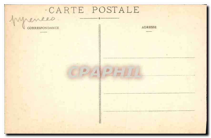 CPA Les Pyrenees Route de Gavarnie le Gouffre au Chacs  — Verso
