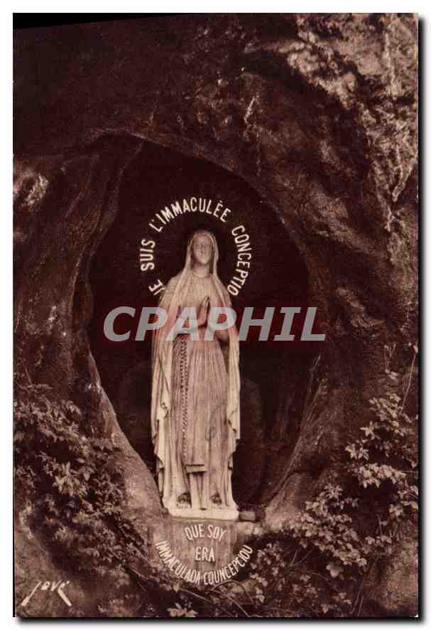 CPA Lourdes H P la Vierge dit a Bernadette 
